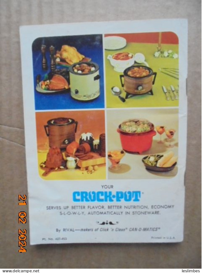 Rival Crock-Pot Slow Electric Stoneware Cooker Cookbook (models 3100, 3101, 3102, 3300) - Noord-Amerikaans