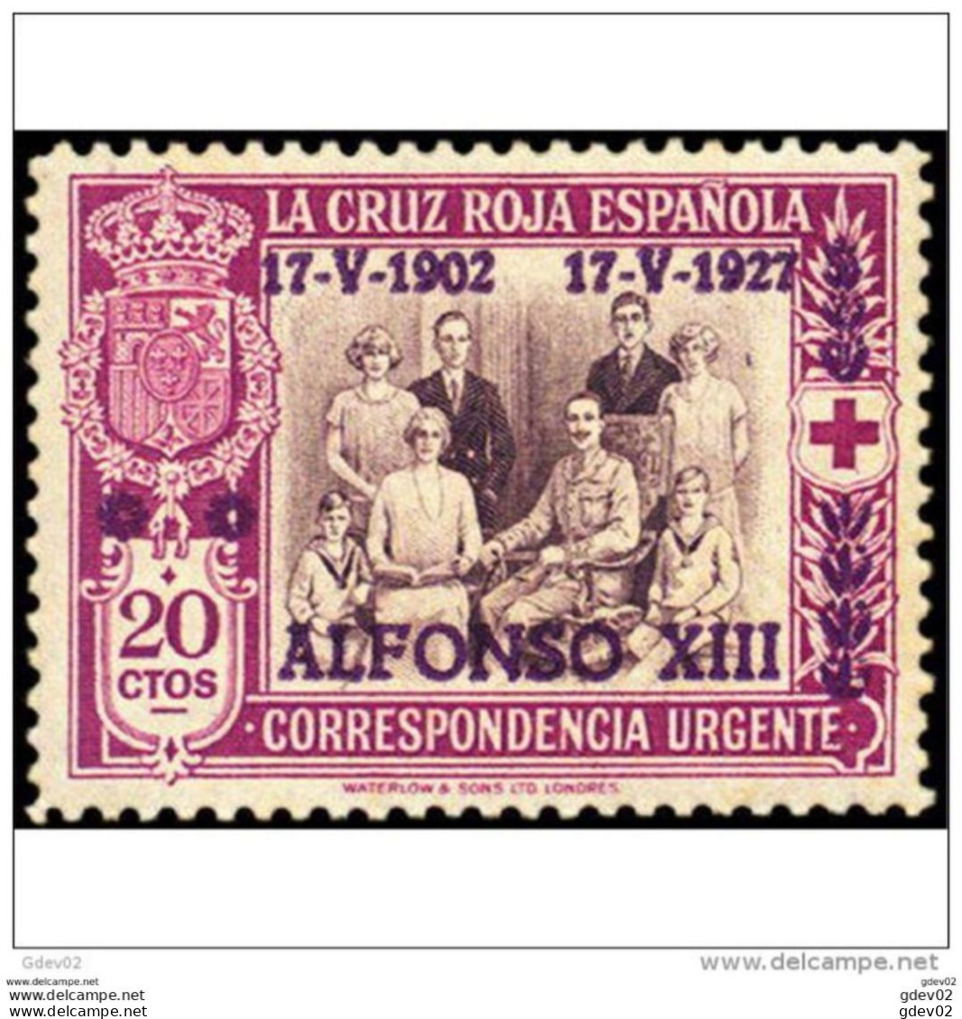 ES362SACF-L4477PC-TESPURGENT.JURA CONSTITUCION POR ALFONSO Xlll. 1927 (Ed 362*) Con Leve Charnela MAGNIFICO - Exprès