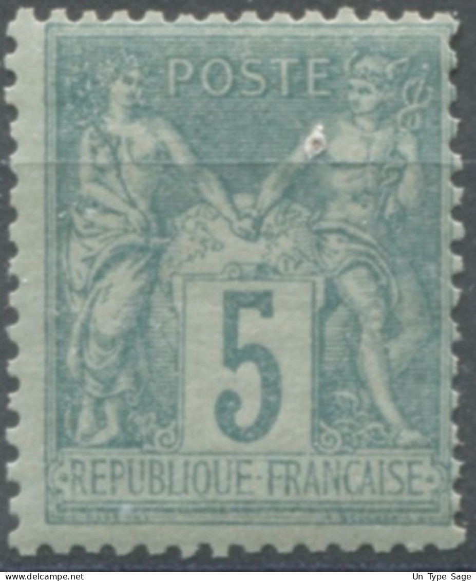 France N°75 - Neuf** - (la Tache Est Un Défaut Du Scan) - (F1574) - 1876-1898 Sage (Type II)