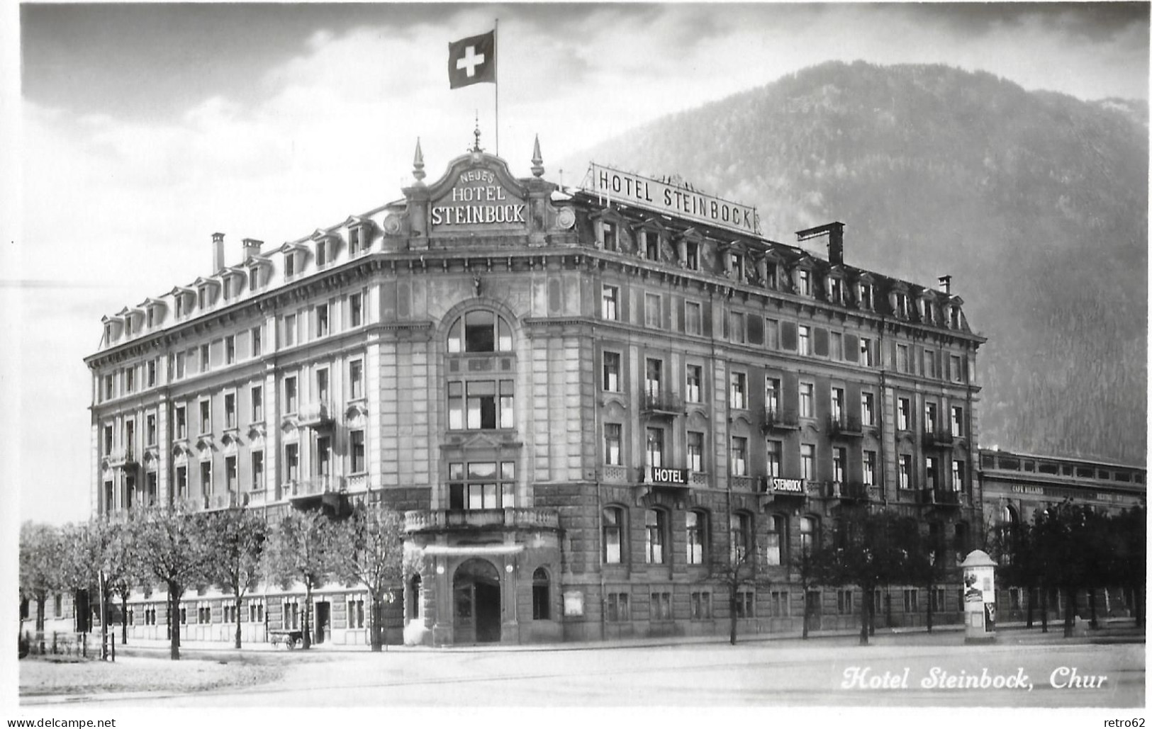 CHUR ►Hotel Steinbock, Fotokarte Ca.1930 - Chur