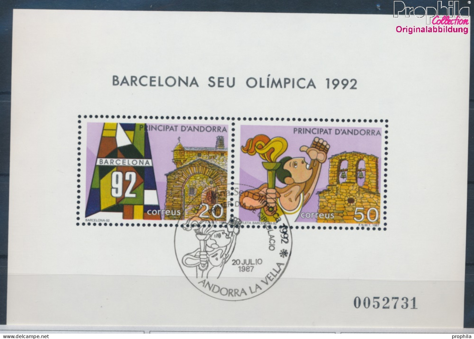 Andorra - Spanische Post Block2 (kompl.Ausg.) Gestempelt 1987 Olympische Spiele 1992 (10341879 - Gebruikt