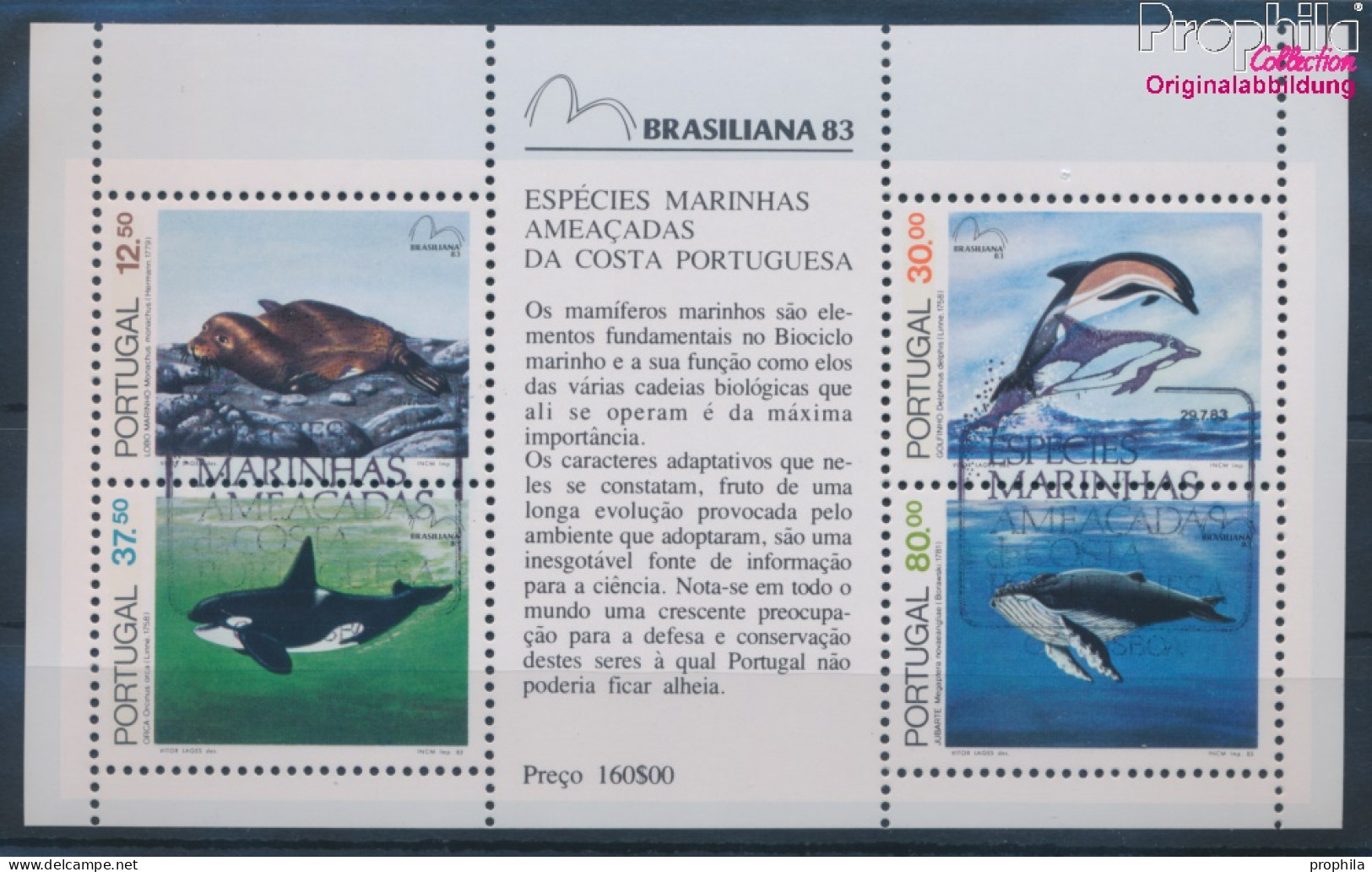 Portugal Block41 (kompl.Ausg.) Gestempelt 1983 Briefmarkenausstellung (10341839 - Oblitérés