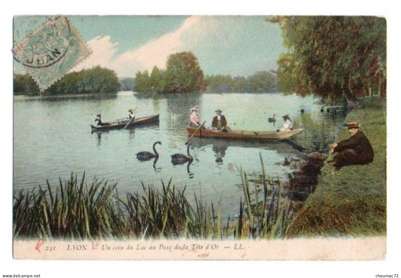 (69) 151, Lyon 6°, LL Colorisée 241, Un Coin Du Lac Au Parc De La Tête D'Or, état - Lyon 6