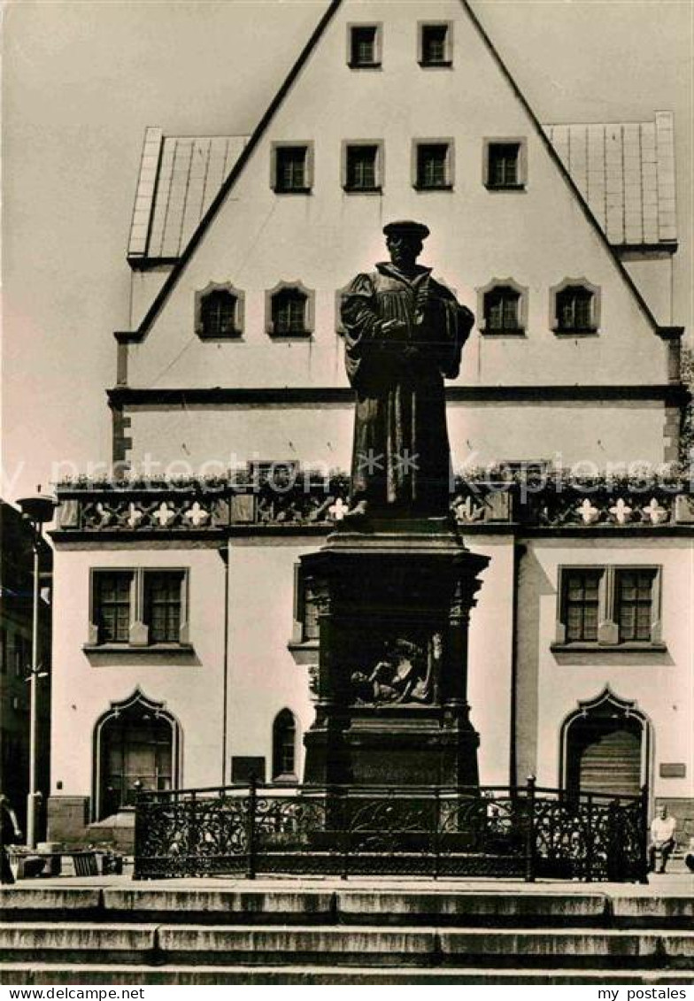 72870298 Eisleben Lutherdenkmal Rathaus Eisleben - Eisleben