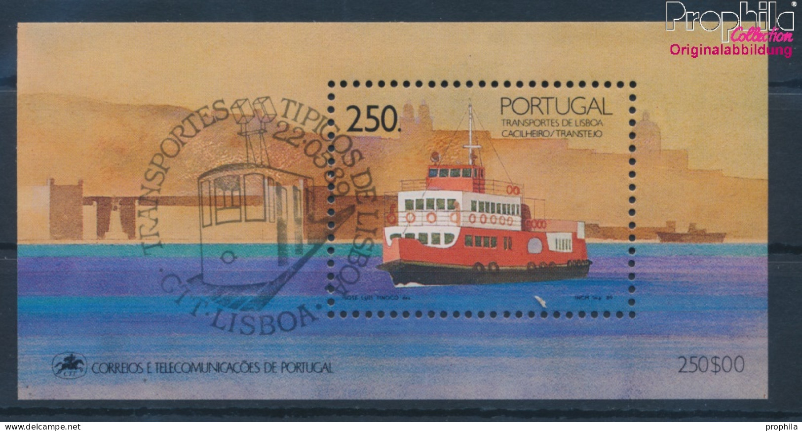 Portugal Block65 (kompl.Ausg.) Gestempelt 1989 Transportmittel (10341830 - Gebruikt