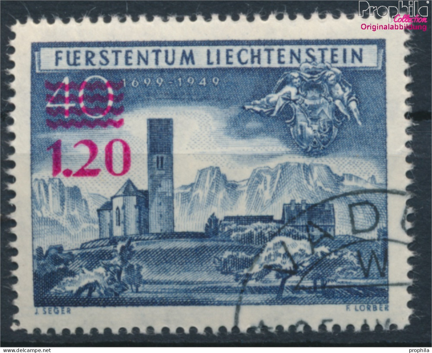Liechtenstein 310 (kompl.Ausg.) Gestempelt 1952 Aufdruckausgabe (10331912 - Oblitérés
