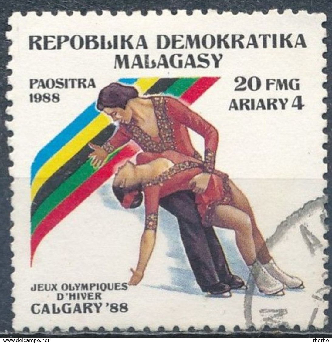 MADAGASCAR - Danse Sur Glace - JO Calgary - Hiver 1988: Calgary
