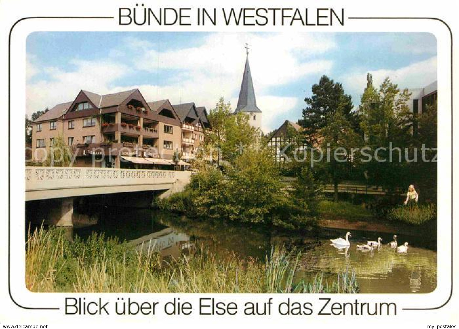 72869520 Buende Westfalen Else Bruecke Schwaene Buende Westfalen - Buende