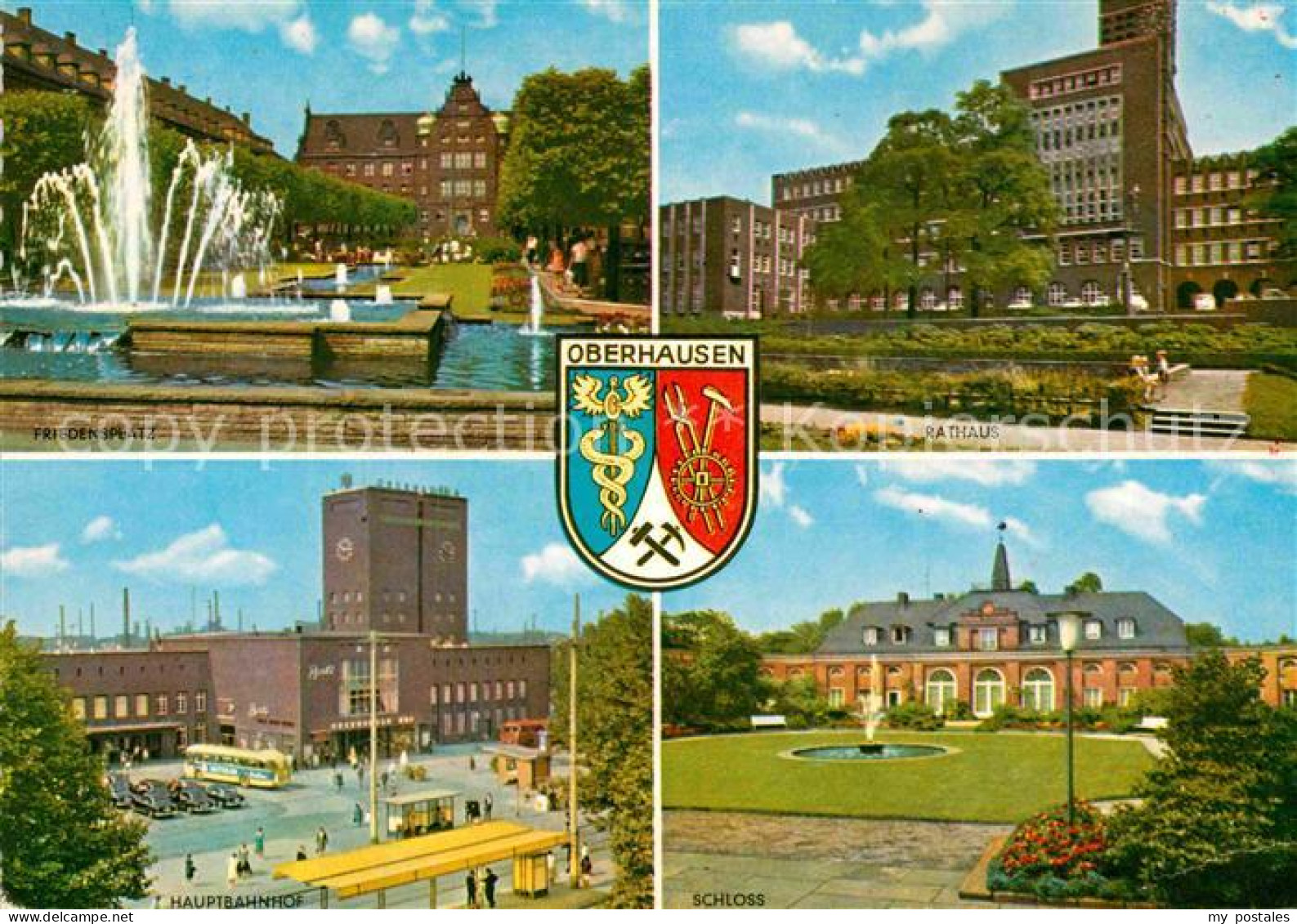 72869450 Oberhausen Friedensplatz Rathaus Hauptbahnhof Schloss  Oberhausen - Oberhausen