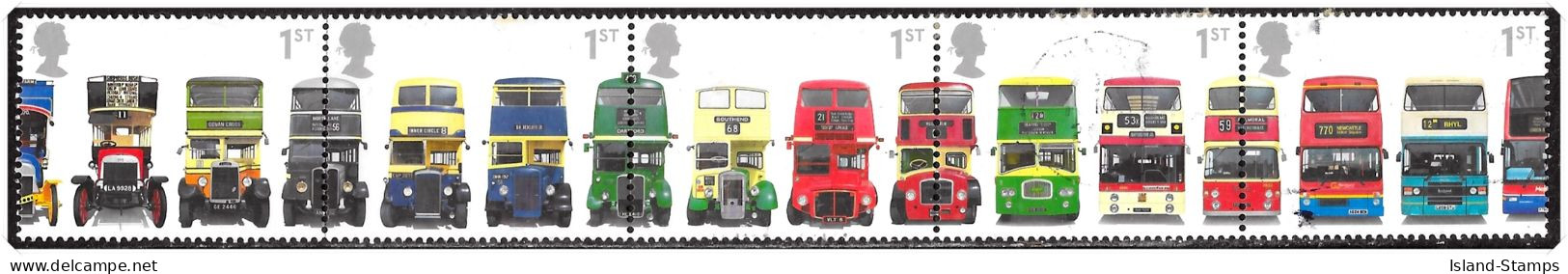 2001 Buses Fine Used Hrd3a - Used Stamps