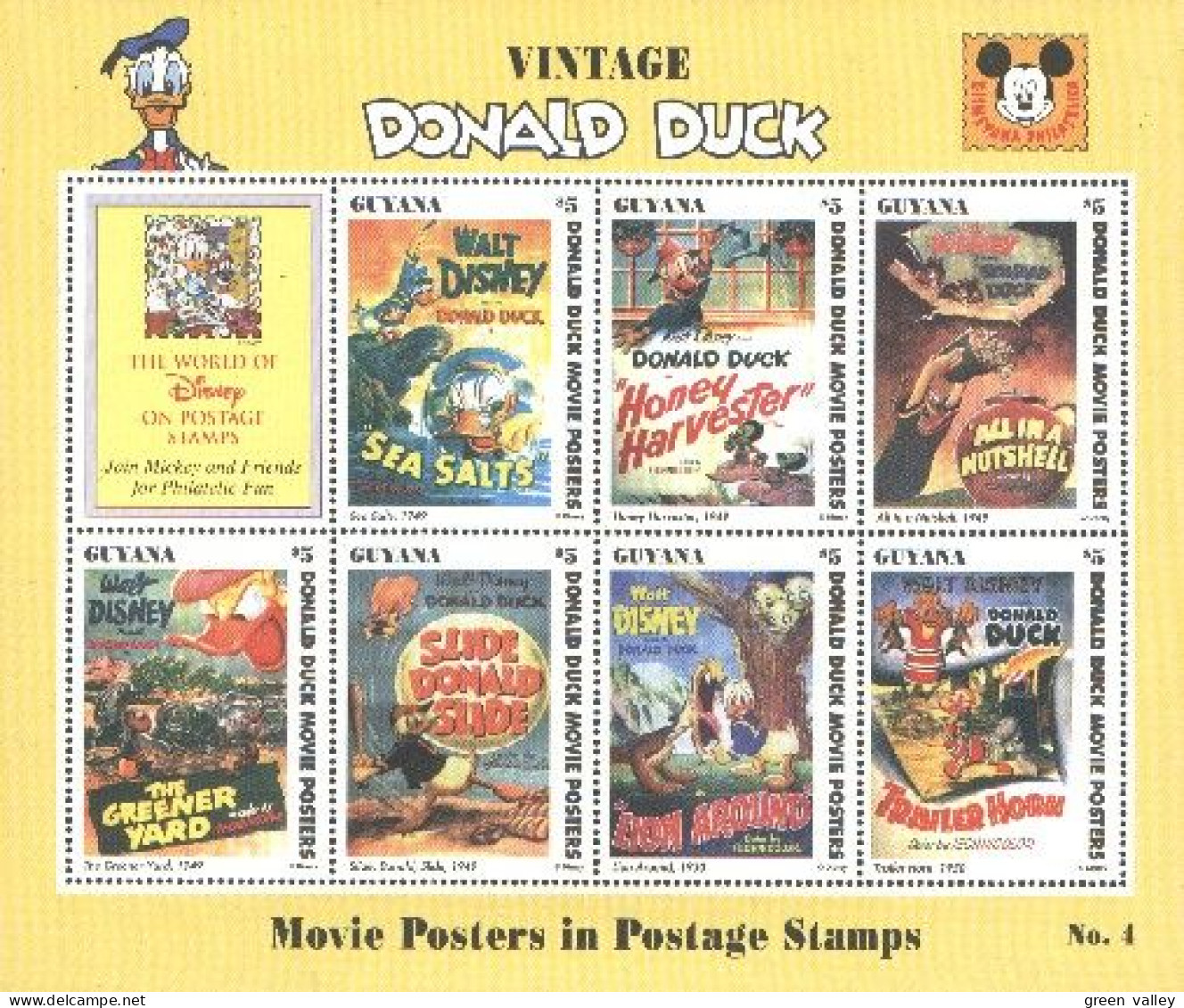 Guyana Disney Miel Honey Abeille Bee Donald 1949-50 MNH ** SC (A52-104b) - Abeilles