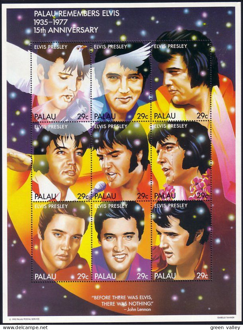 Palau Elvis Presley MNH ** Neuf SC (A52-32) - Chanteurs