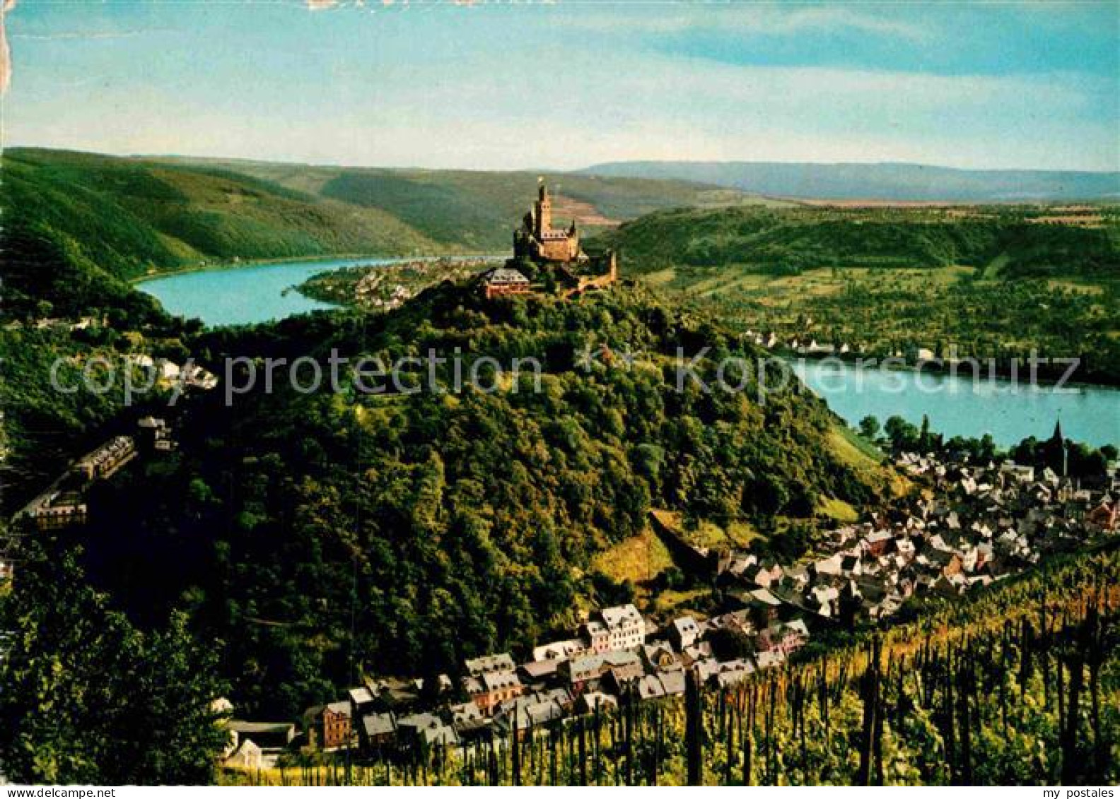 72868361 Braubach Rhein Panorama Rheintal Mit Marksburg Braubach - Braubach