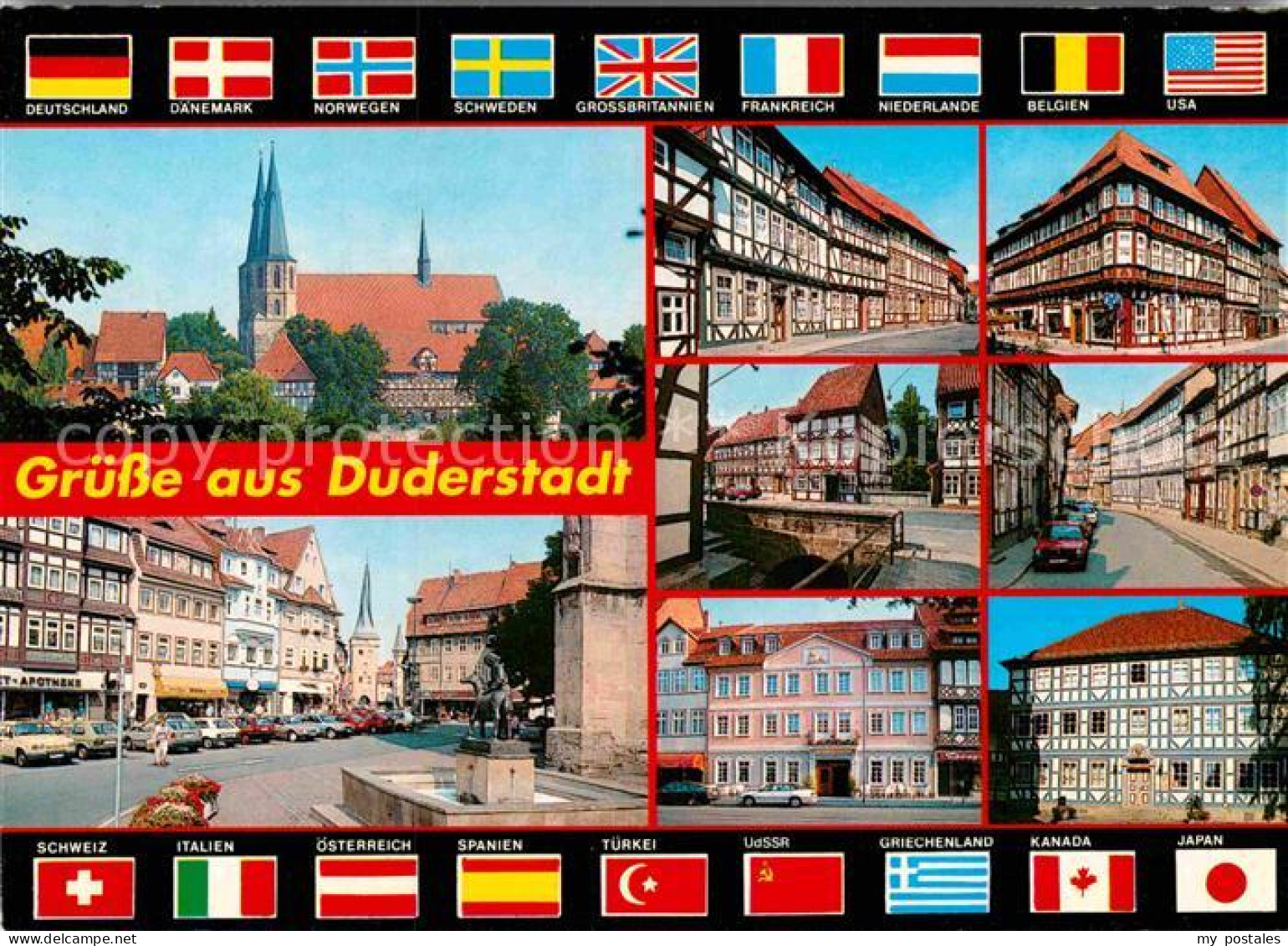 72867559 Duderstadt Kirche Fachwerkhaeuser Marktplatz Duderstadt - Duderstadt