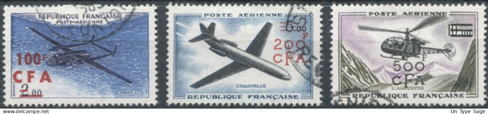 Réunion Poste Aérienne N°58 à 60 - Oblitérés - (F1589) - Poste Aérienne