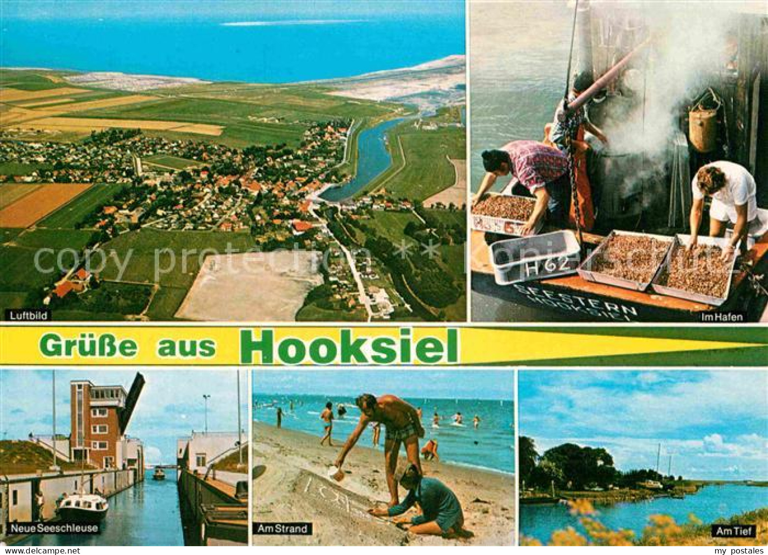 72867421 Hooksiel Nordseebad Hafen Strand Neue Seeschleuse Fliegeraufnahme Wange - Wangerland
