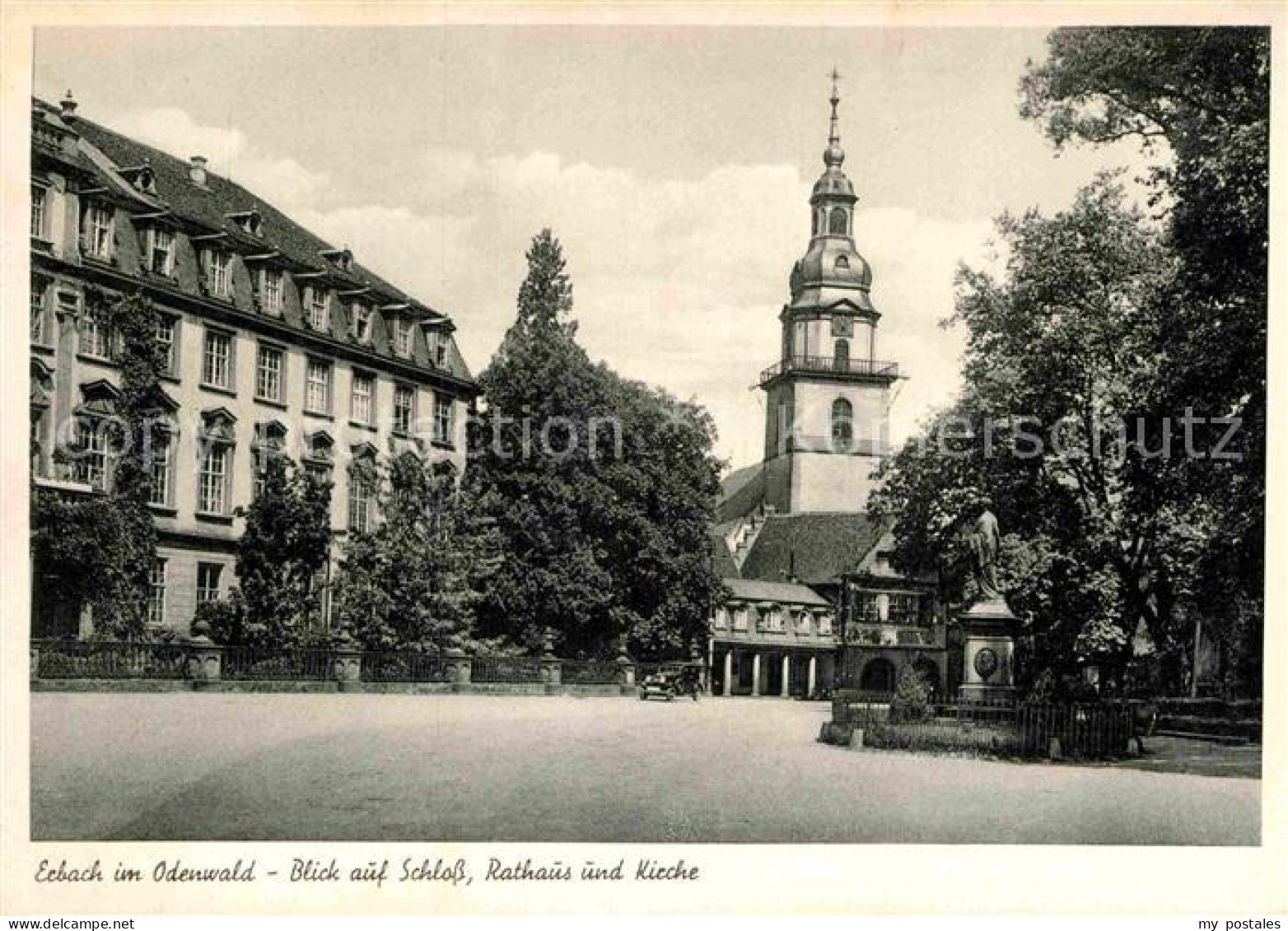 72867392 Erbach Odenwald Schloss Rathaus Kirche Erbach - Erbach