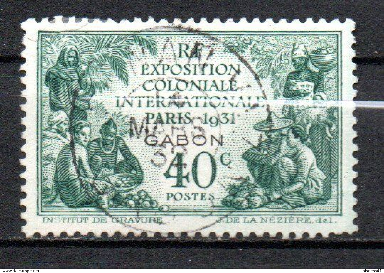 Col40 Colonie Gabon 1931 N° 121  Oblitéré Cote 5,00€ - Usati