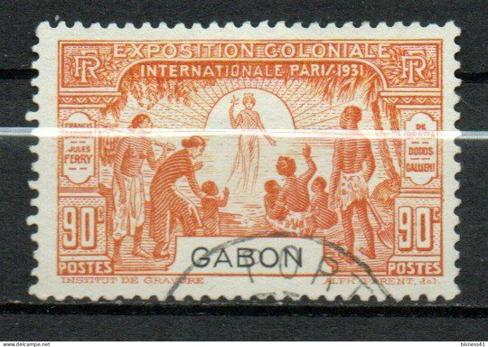 Col40 Colonie Gabon 1931 N° 123  Oblitéré Cote 5,00€ - Used Stamps