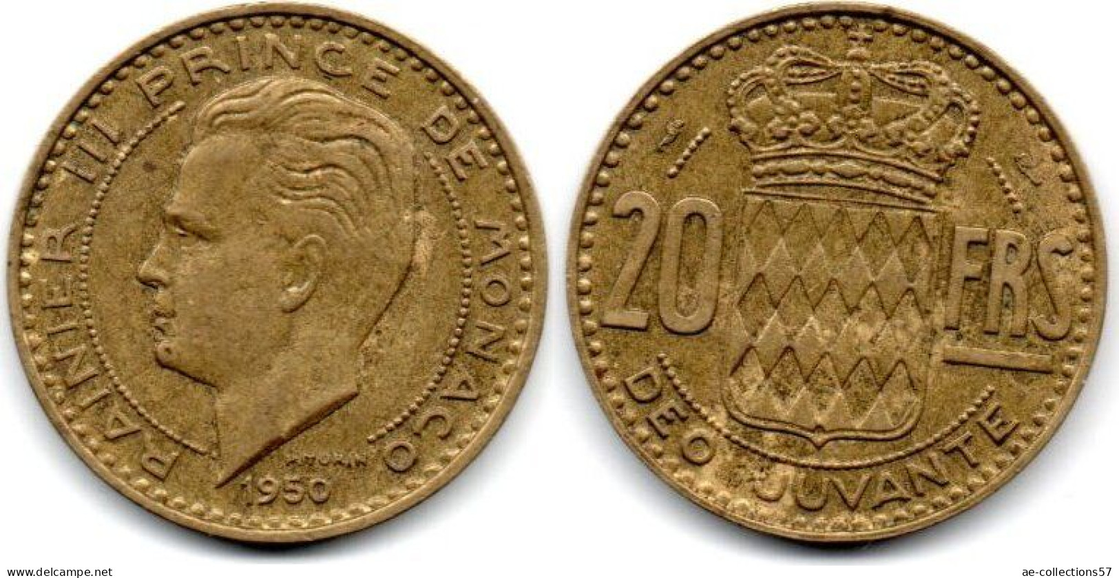 MA 29876 / Monaco 20 Francs 1950 TTB - 1949-1956 Franchi Antichi