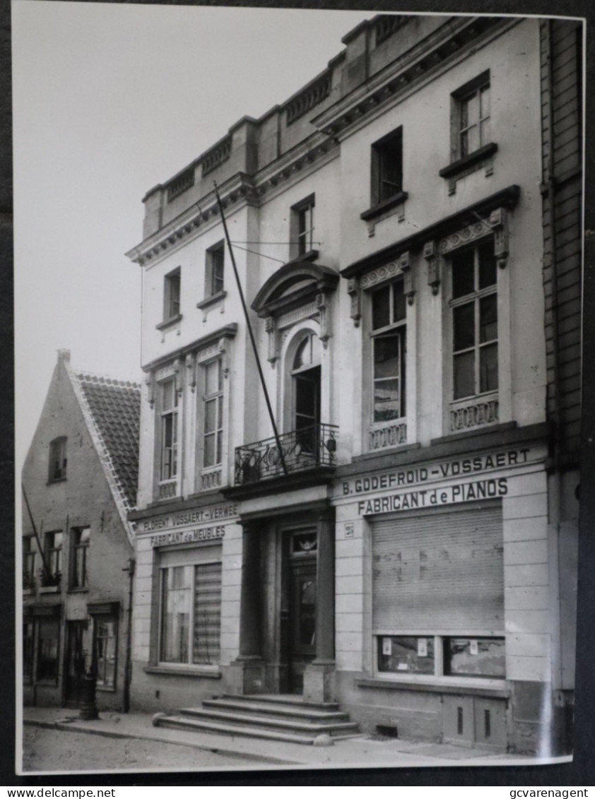 OUDENAARDE  FOTO  41 X 30.5 CM - WINKEL B.GODEFROID - VOSSAERT  FABRICANT DE PIANOS - Oudenaarde