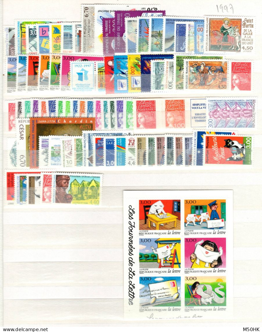 PROMOTION - Année Complète 1997 N** MNH Luxe , 85 Timbres , YV 3042 à 3128 , Cote 159 Euros - 1990-1999