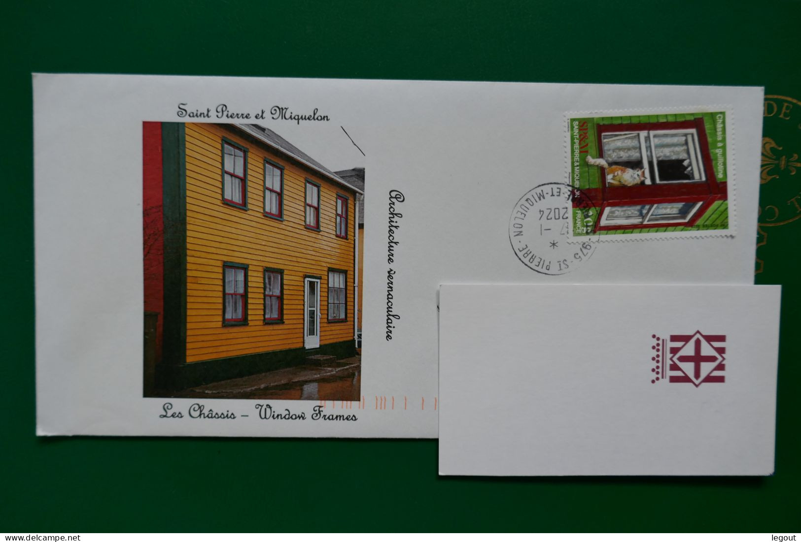 COVER SAINT PIERRE ET MIQUELON/SPM 2024  LES CHASSIS FENETRES - Covers & Documents