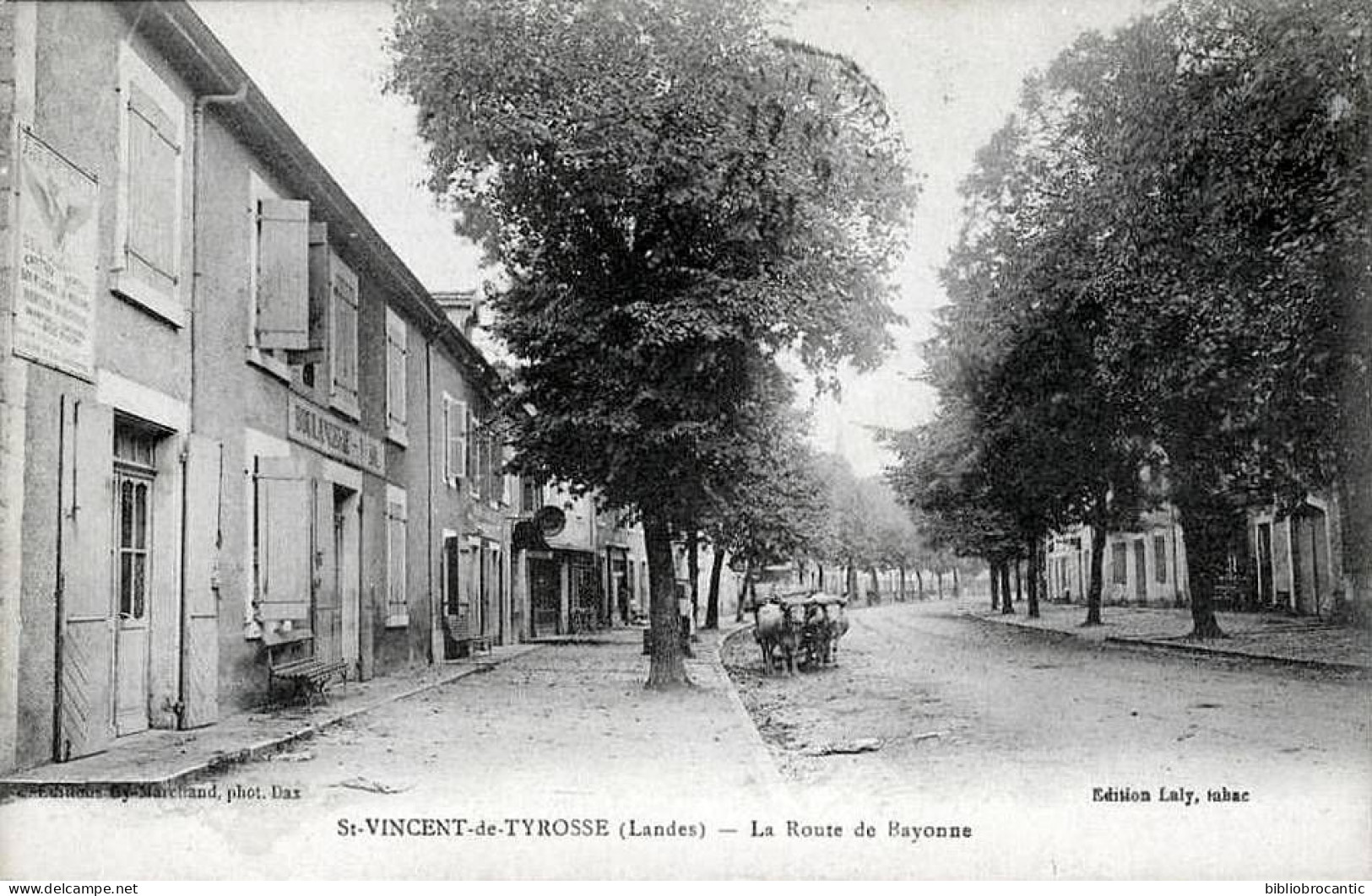 D40 ST VINCENT DE TYROSSE < VUE ANIMEE DE LA ROUTE DE BAYONNE + BOULANGERIE/ATTELAGE - Saint Vincent De Tyrosse