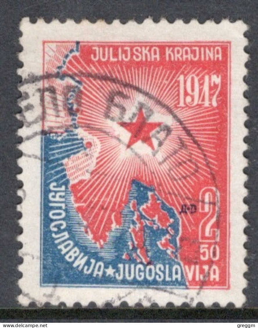 Yugoslavia 1947 Single Stamp For Annexation Of Julian Porvince In Fine Used - Usados