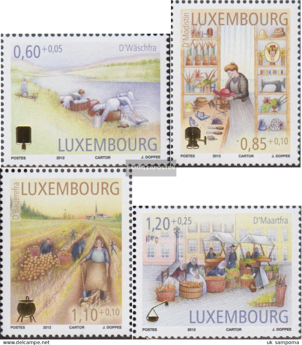 Luxembourg 1956-1959 (complete Issue) Unmounted Mint / Never Hinged 2012 Old Crafts - Nuovi