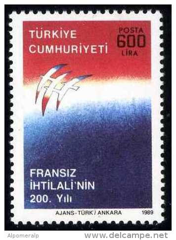 Türkiye 1989 Mi 2861 MNH French Revolution - Ungebraucht