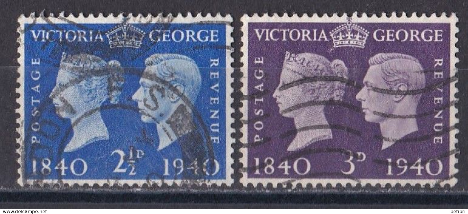 Grande Bretagne - 1936 - 1954 -  George  VI  -  Y&T N °  231   232   Oblitérés - Usados