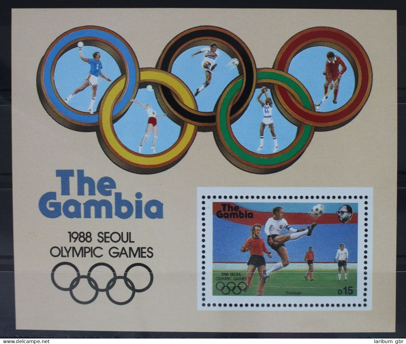 Gambia Block 38 Mit 710 Postfrisch Olympische Spiele #WW598 - Gambie (1965-...)
