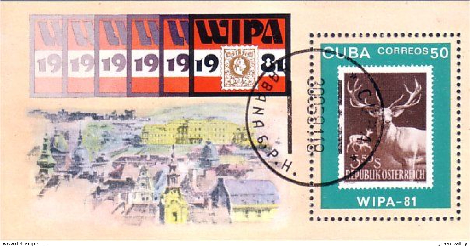 Cuba Wipa 91 Chevreuil Deer ( A53 48b) - Aviron