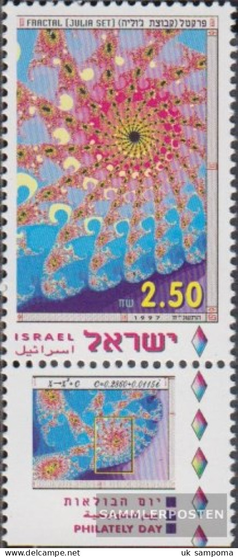 Israel 1446 With Tab (complete Issue) Unmounted Mint / Never Hinged 1997 Day The Stamp - Unused Stamps (with Tabs)