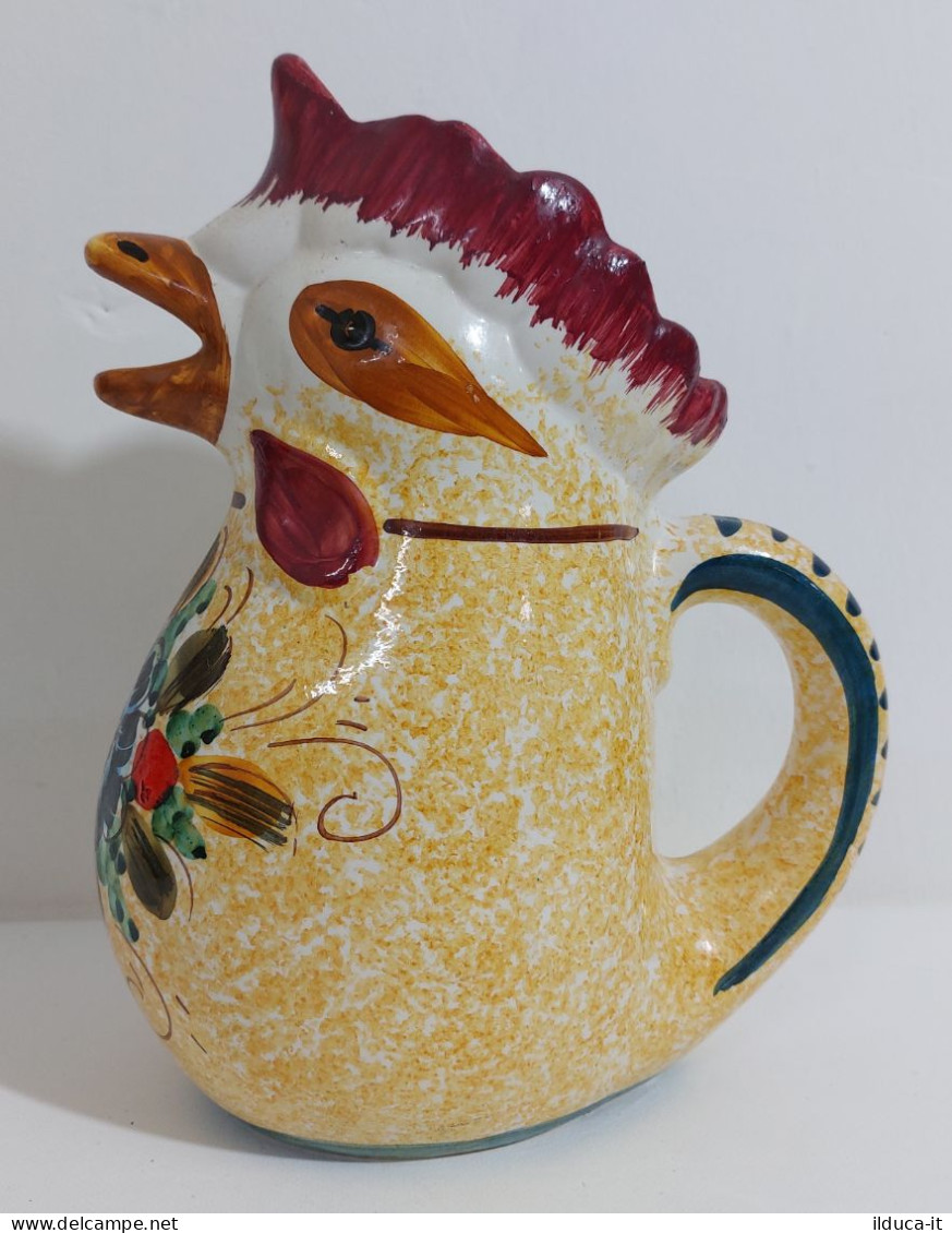 64786 Brocca In Ceramica A Forma Di Gallo - H. 26 Cm - Zonder Classificatie