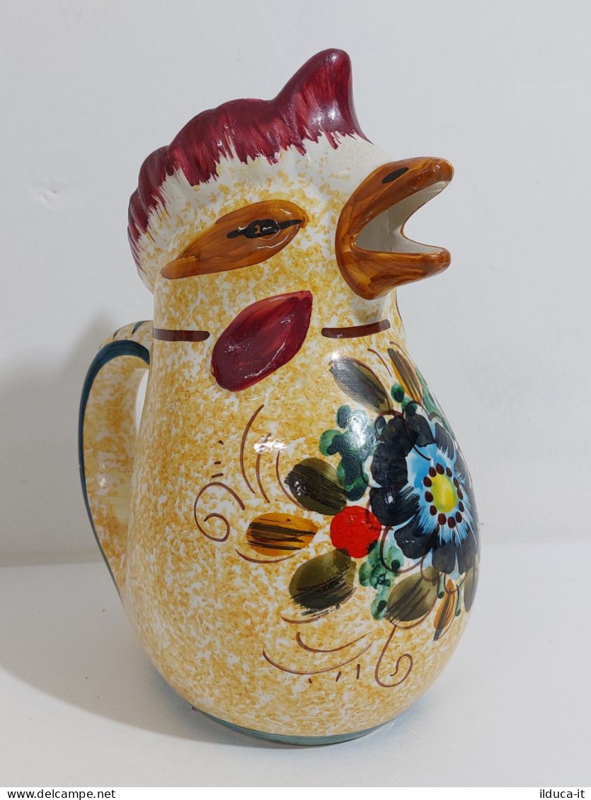 64786 Brocca In Ceramica A Forma Di Gallo - H. 26 Cm - Zonder Classificatie