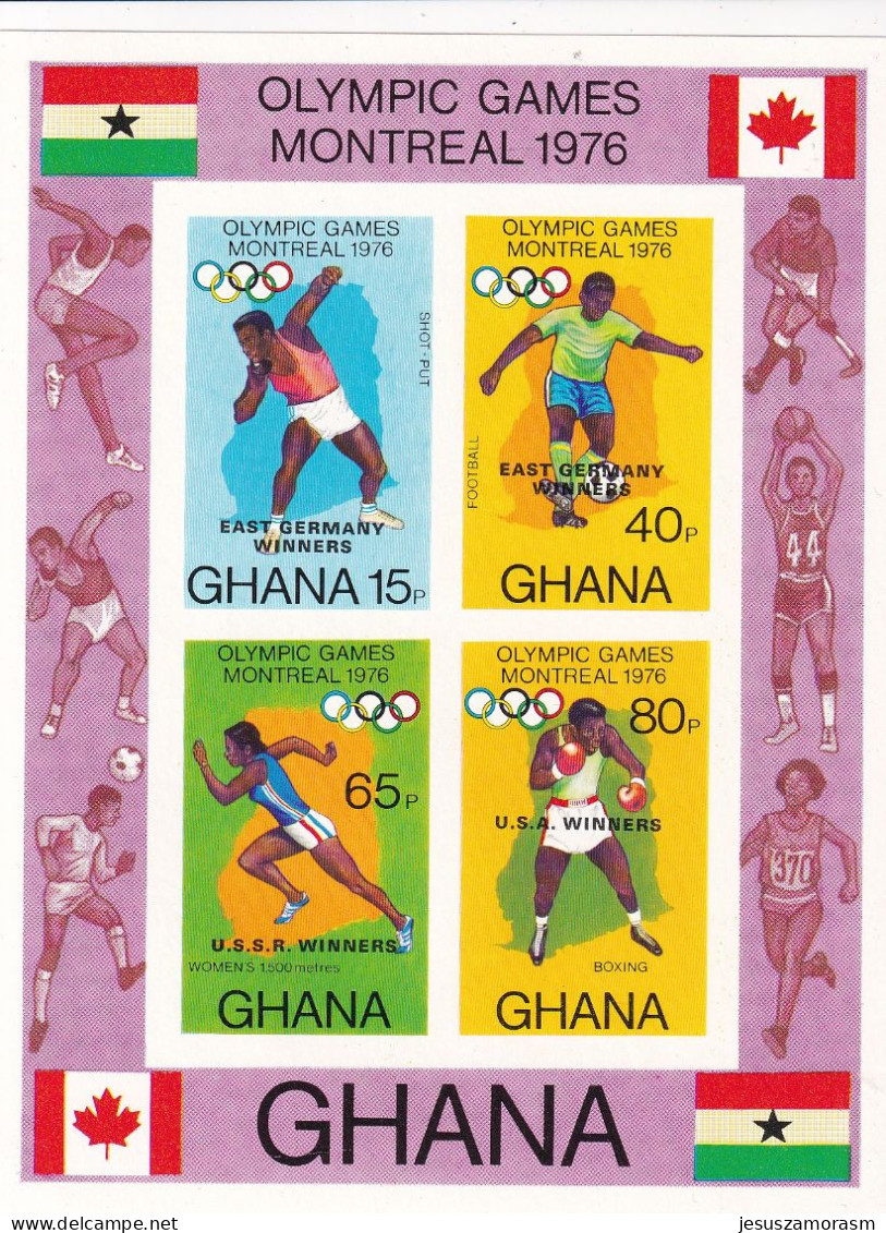 Ghana Hb 66sd SIN DENTAR - Ete 1976: Montréal