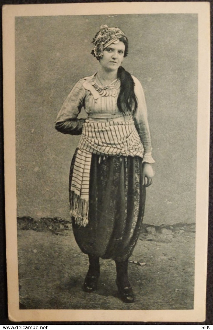 1913 Serbian Costume Female In Pristina, Kosovo (Serbia At The Time) I- VF  313 - Europe