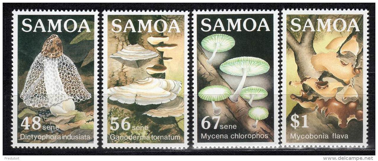SAMOA - N°580/3 ** (1985) Champignons - Samoa