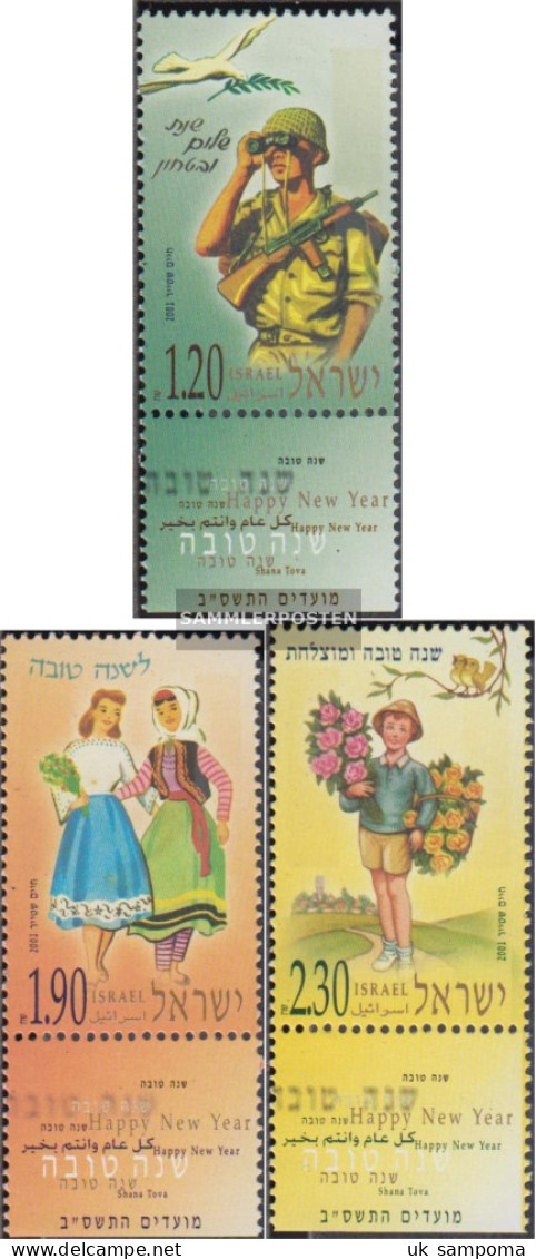 Israel 1637-1639 With Tab (complete Issue) Unmounted Mint / Never Hinged 2001 Jewish Holidays - Ungebraucht (mit Tabs)