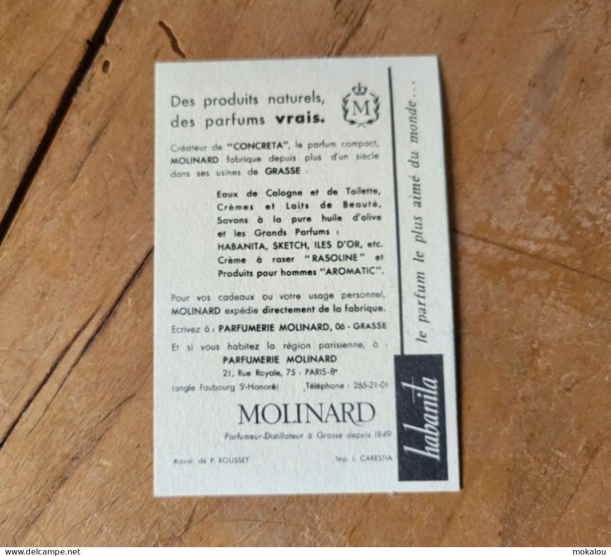 Carte Molinard - Modern (ab 1961)