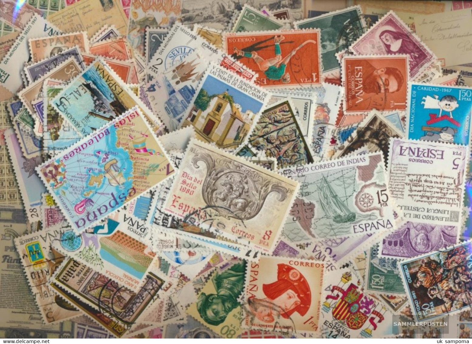 Spain 300 Different  Special Stamps And Large - Verzamelingen