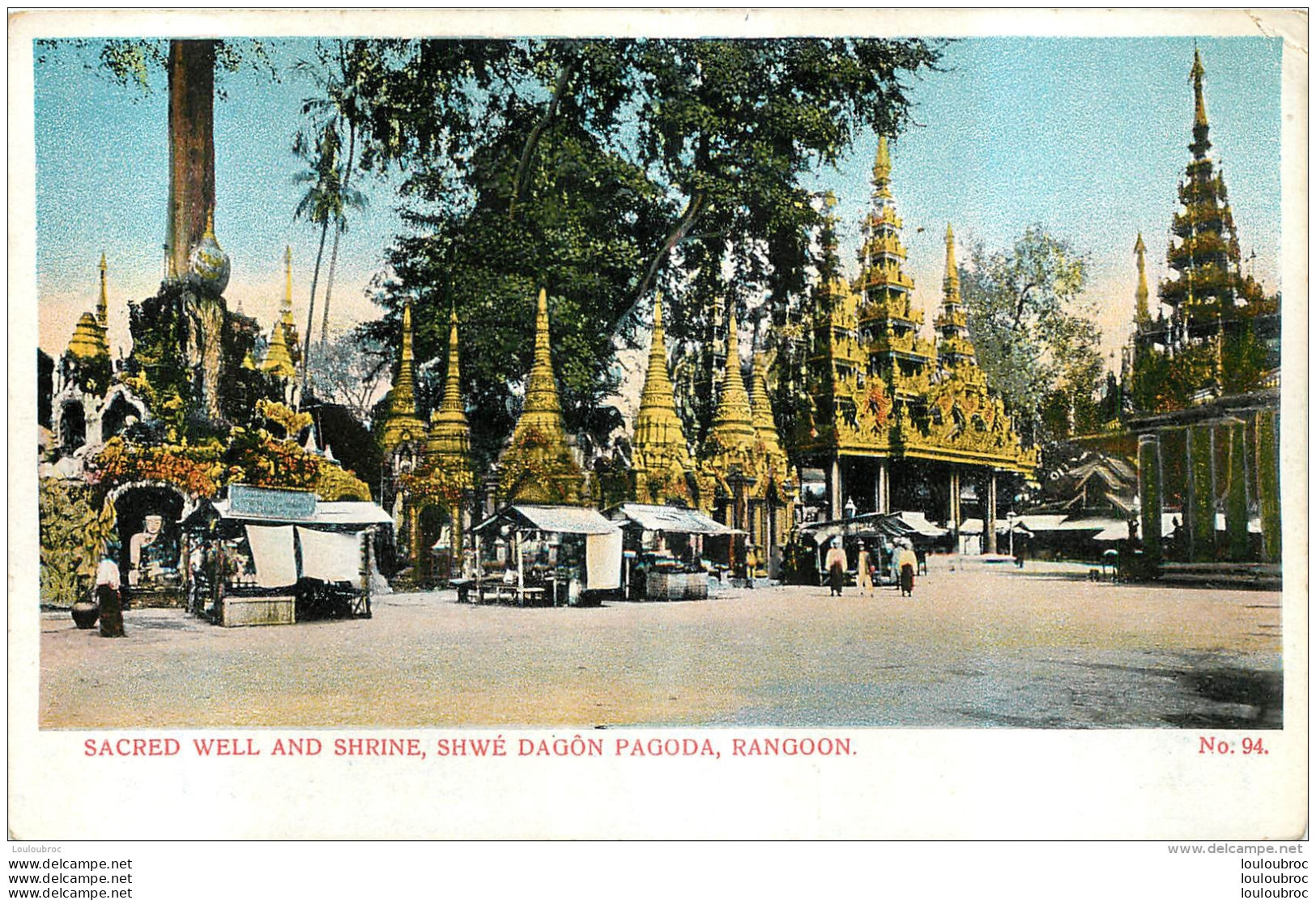 MYANMAR BURMA  RANGOON  SACRED WELL AND SHRINE SHWE DAGON PAGODA - Myanmar (Burma)