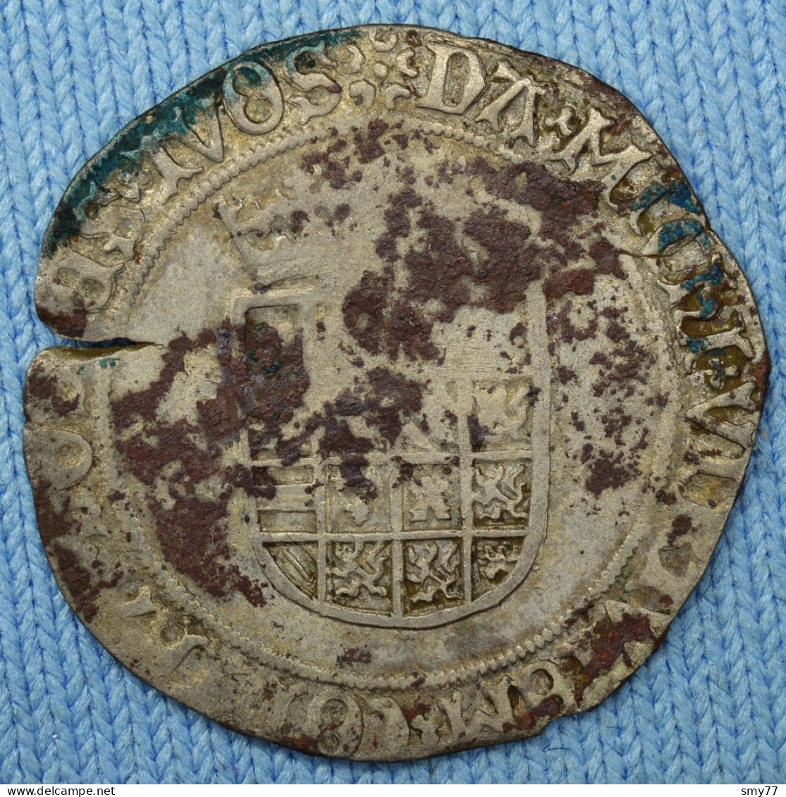 County Of Holland • 1/2 Silver Real 1532-1535 • Dordrecht • Charles V - Spanish Netherlands • [24-168] - …-1795 : Vereinigte Provinzen