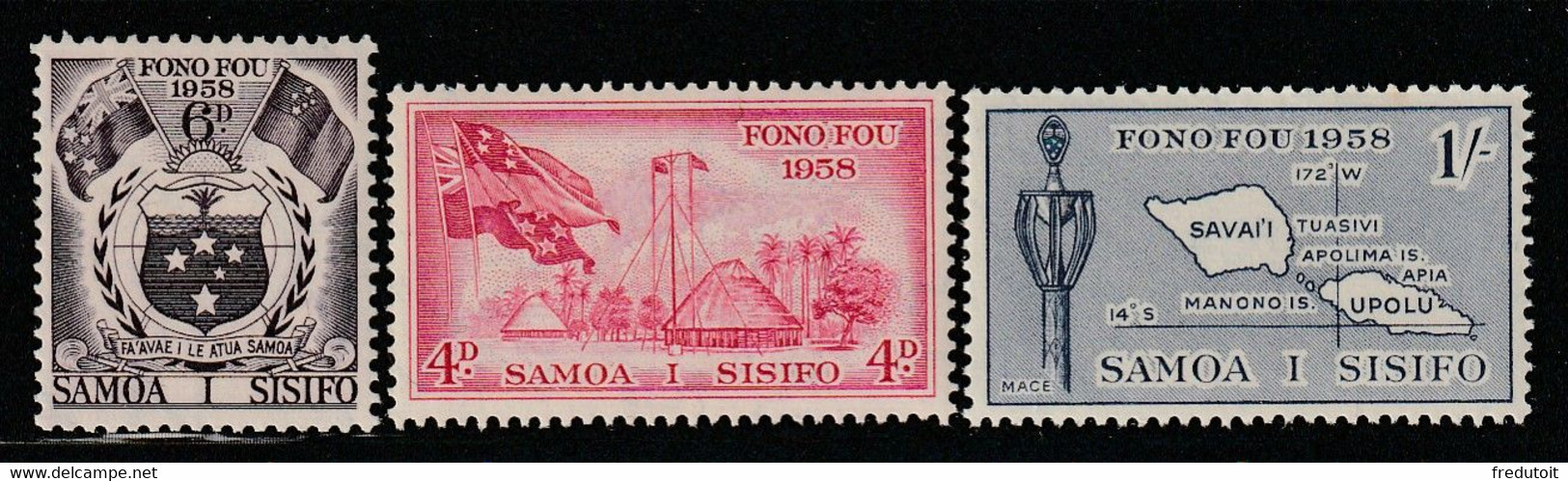 SAMOA - N°161/3 ** (1958) - Samoa