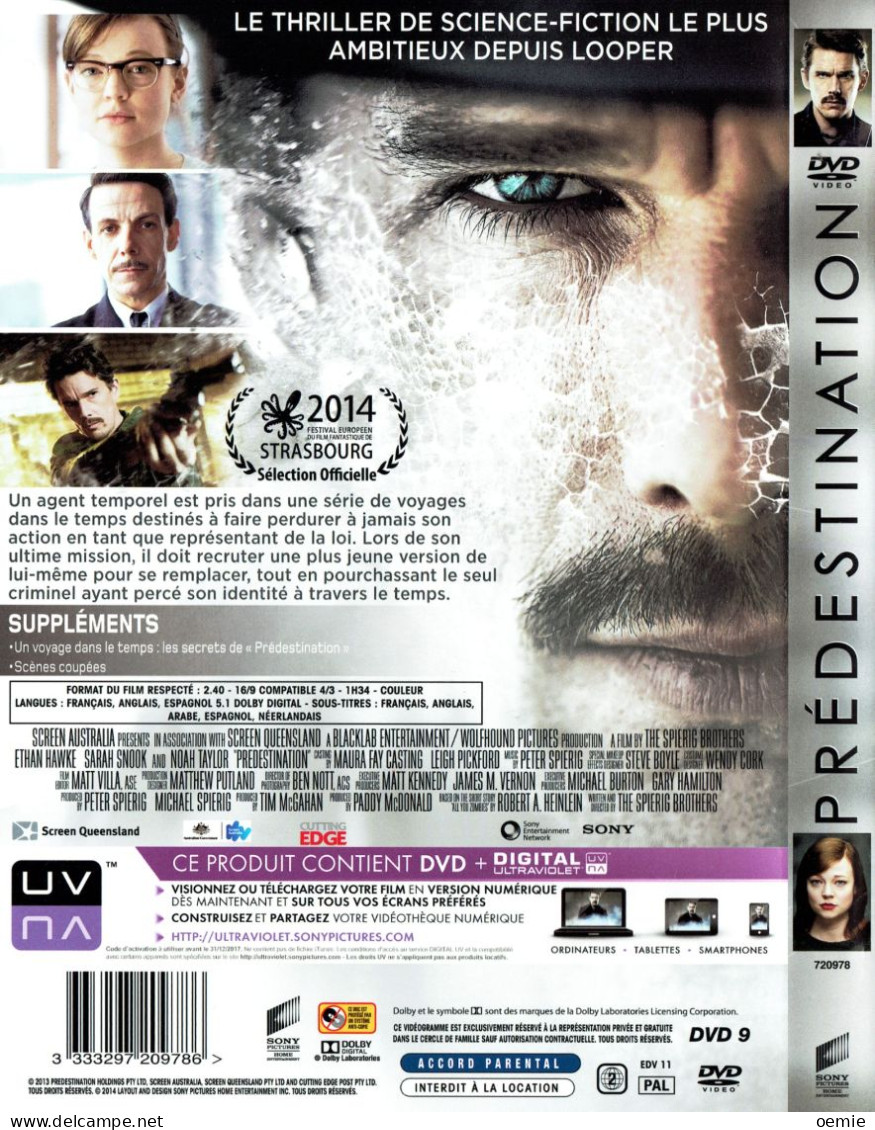 PREDESTINATION  / ETHAN HAWKE  DVD + DIGITAL - Action, Aventure