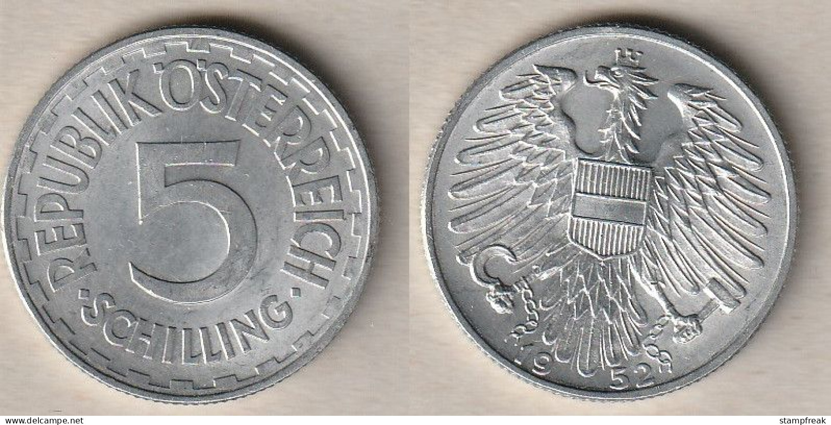 02192) Oesterreich, 5 Schilling 1952 - Autriche