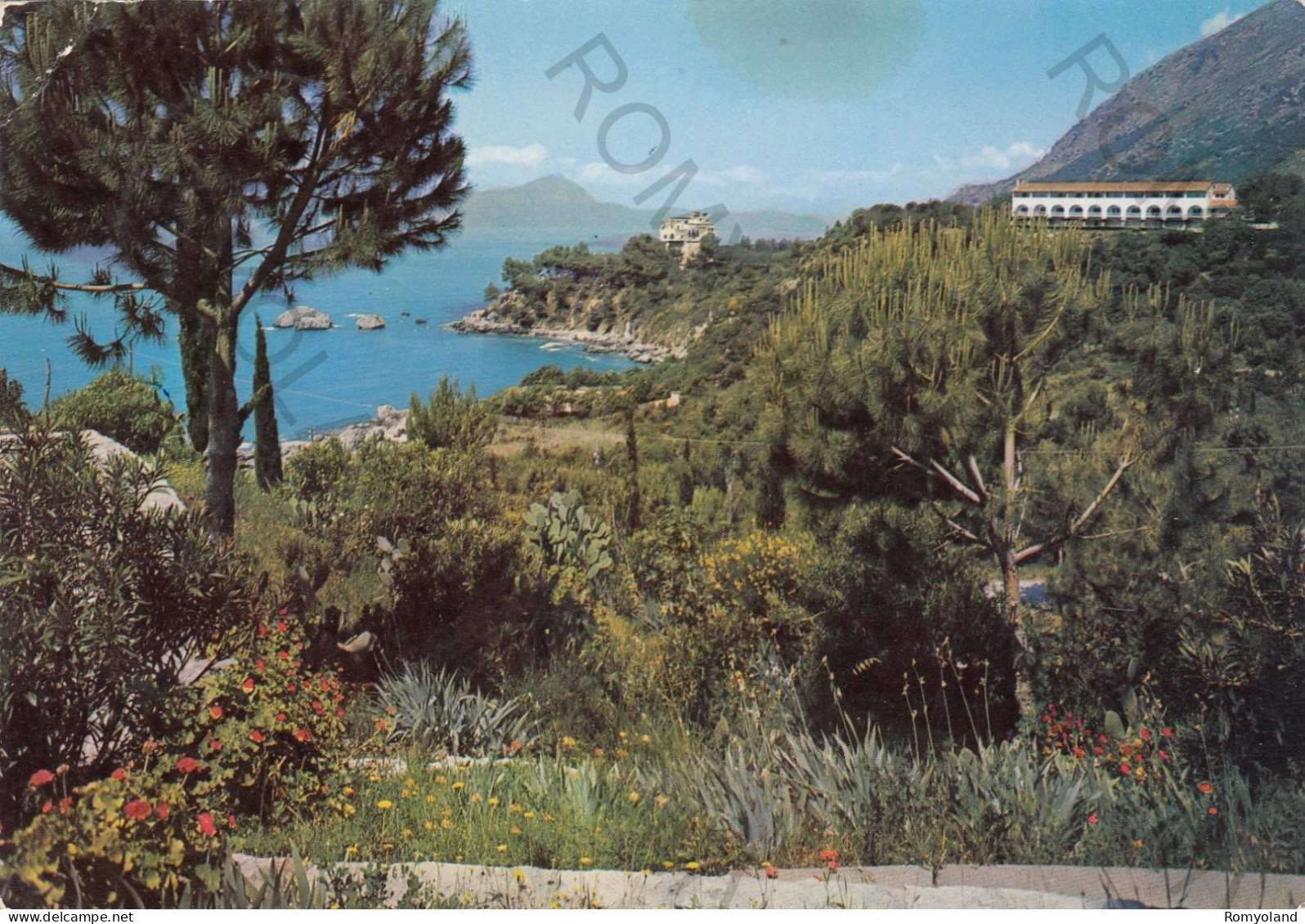 CARTOLINA  B17 MARATEA,POTENZA,BASILICATA-COSTIERA E HOTEL SANTAVENERE-MARE,SOLE,ESTATE,BELLA ITALIA,VIAGGIATA 1967 - Potenza