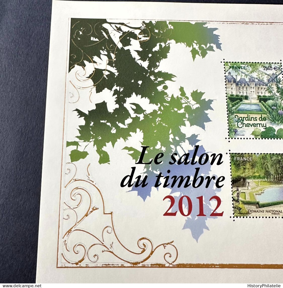 Bloc Y&T 132 "Salon Du Timbre 2012" Couleur OR Partielle En NEUF ** TTB Signé Calves - Unused Stamps